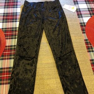 🛍🛍 GIANNI BINI GIRL LIGHT VELVET BLACK PANTS 🛍
